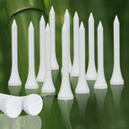 Mykuja Bamboo Golf Tee 2-1/8 Inch Pack Of 100 (54Mm White)
