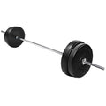 Fitvids Vinyl Standard 1-Inch Plate Weight Plate for Strength Training and Weightlifting, 80-Pound