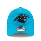 New Era Nfl Core Classic 9Twenty Adjustable Hat Cap One Size Fits All (Carolina Panthers Blue)