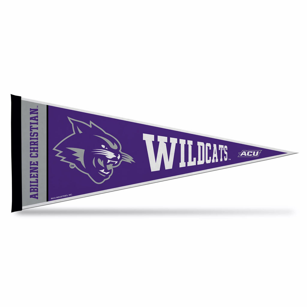Rico Industries Ncaa Abilene Christian Wildcats Exclusive 12'' X 30'' Felt Wall D  Cor Pennant - Great For Home/Bed Room/Man Cav