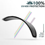 Wiston Ski Goggles - Otg Snow/Snowboard Goggles For Men, Women & Youth - 100% Uv Protection (White Frame/Pink Purple Lens)