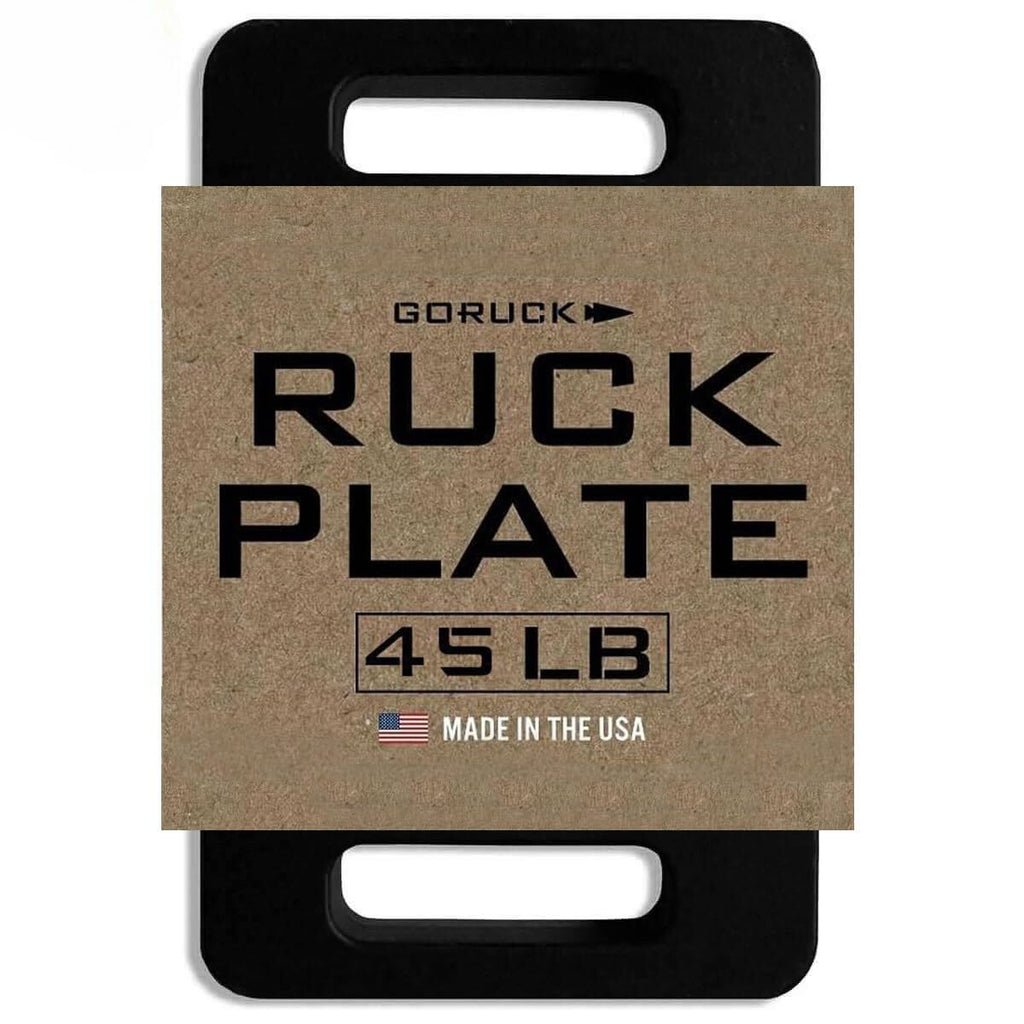 GORUCK Ruck Plate 45LB (Long) - USA Made Cast Iron Weighted Plates for Vest, Rucking, Squat, Swing, Strength Training Equipment,