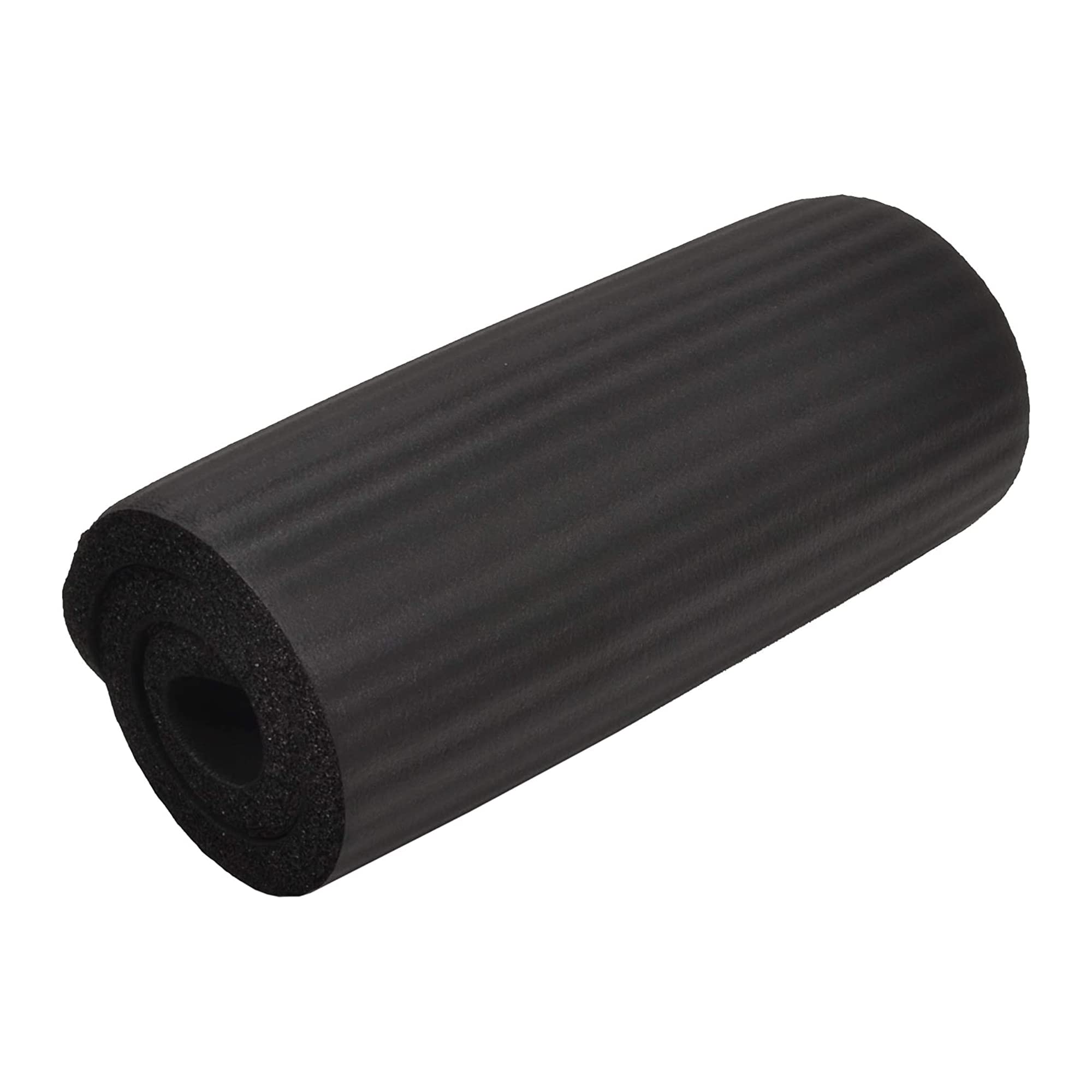 Balancefrom All Purpose 1/2-Inch Extra Thick High Density Anti-Tear Exercise Yoga Mat And Knee Pad With Carrying Strap, Black