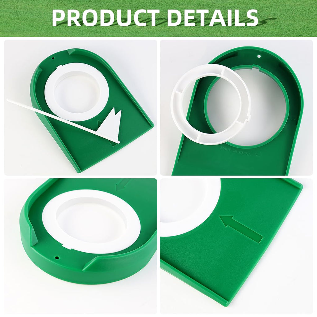 2 Pack Golf Putting Cup With Flag Indoor Golf Putting Hole Golf Hole Training Aids
