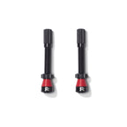 Reserve Wheels - Fillmore Tubeless Bike Tire Valves - 50Mm Black Pair - For Road, Mountain Bike And Cyclocross Tubeless Wheels.