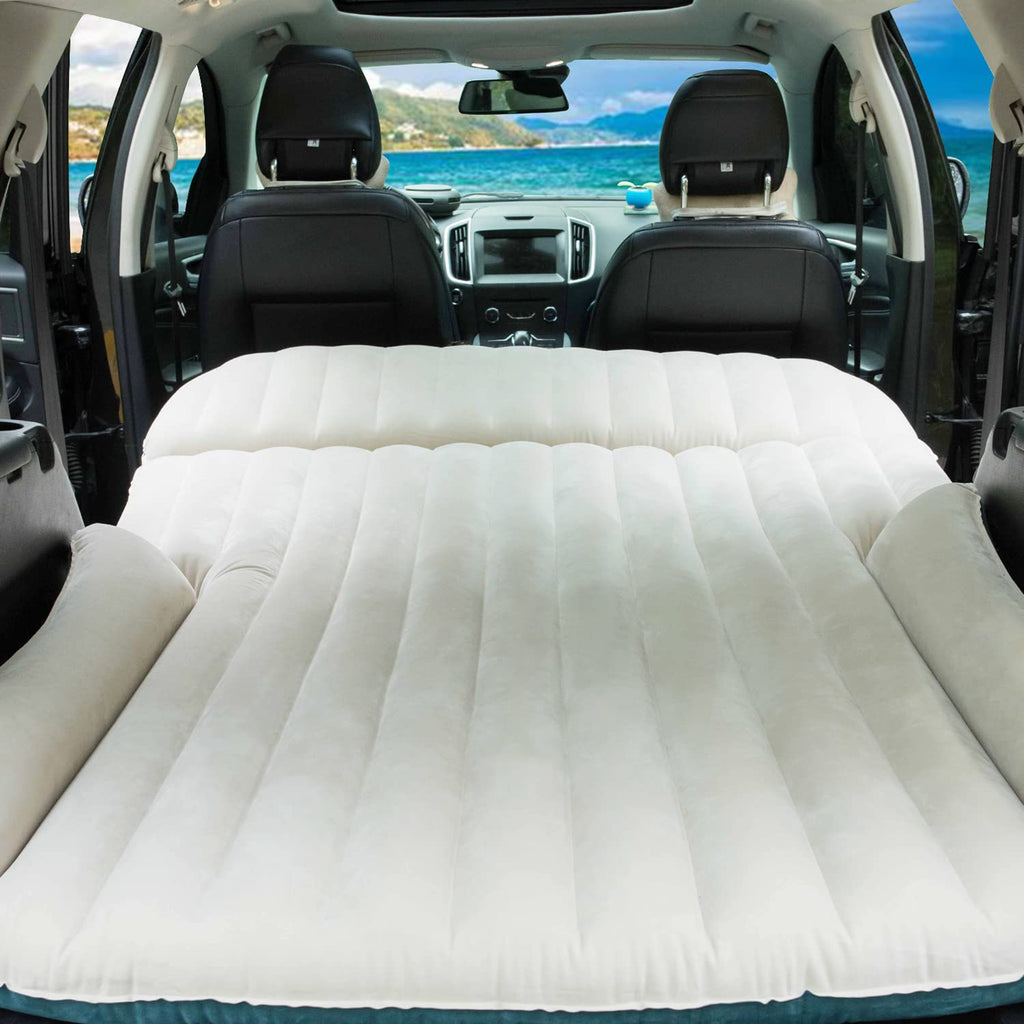 Ciremiv Double-Sided-Thick Flocked Suv Air Mattress Built-In Pillow With Pump Car Mattress | Leakproof Comfortable Durable Car A