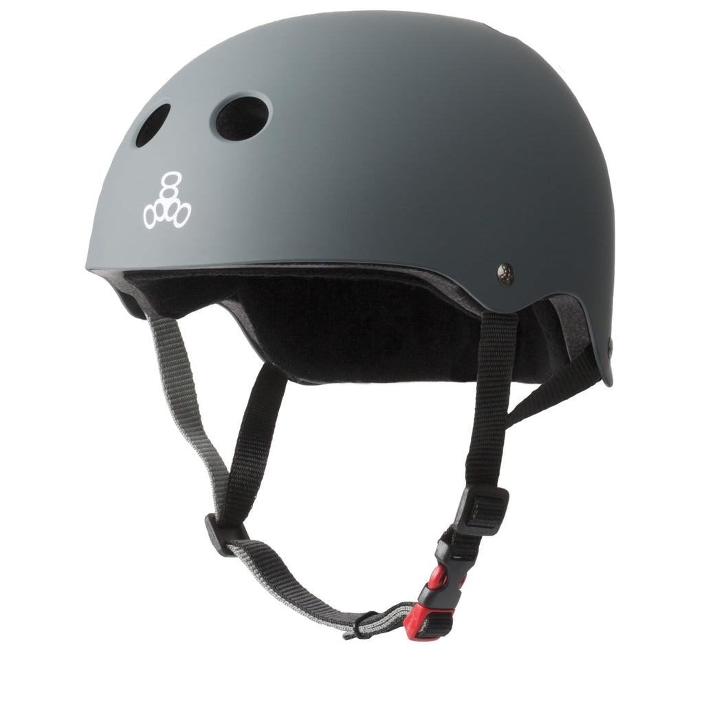 Triple Eight The Certified Sweatsaver Helmet For Skateboarding, Bmx, And Roller Skating, Carbon Rubber, Large/X-Large