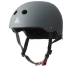 Triple Eight The Certified Sweatsaver Helmet For Skateboarding, Bmx, And Roller Skating, Carbon Rubber, Large/X-Large