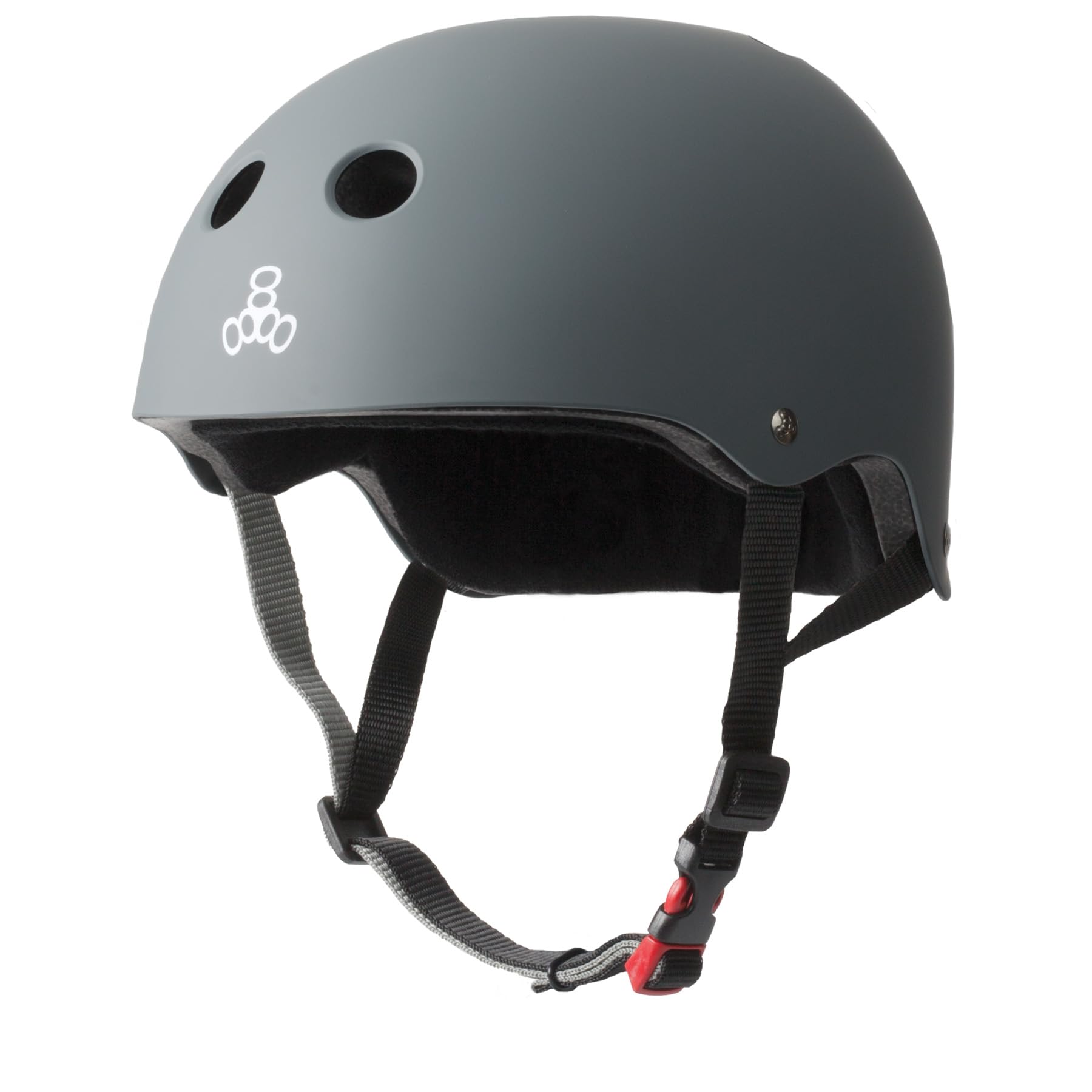 Triple Eight The Certified Sweatsaver Helmet For Skateboarding, Bmx, And Roller Skating, Carbon Rubber, Large/X-Large