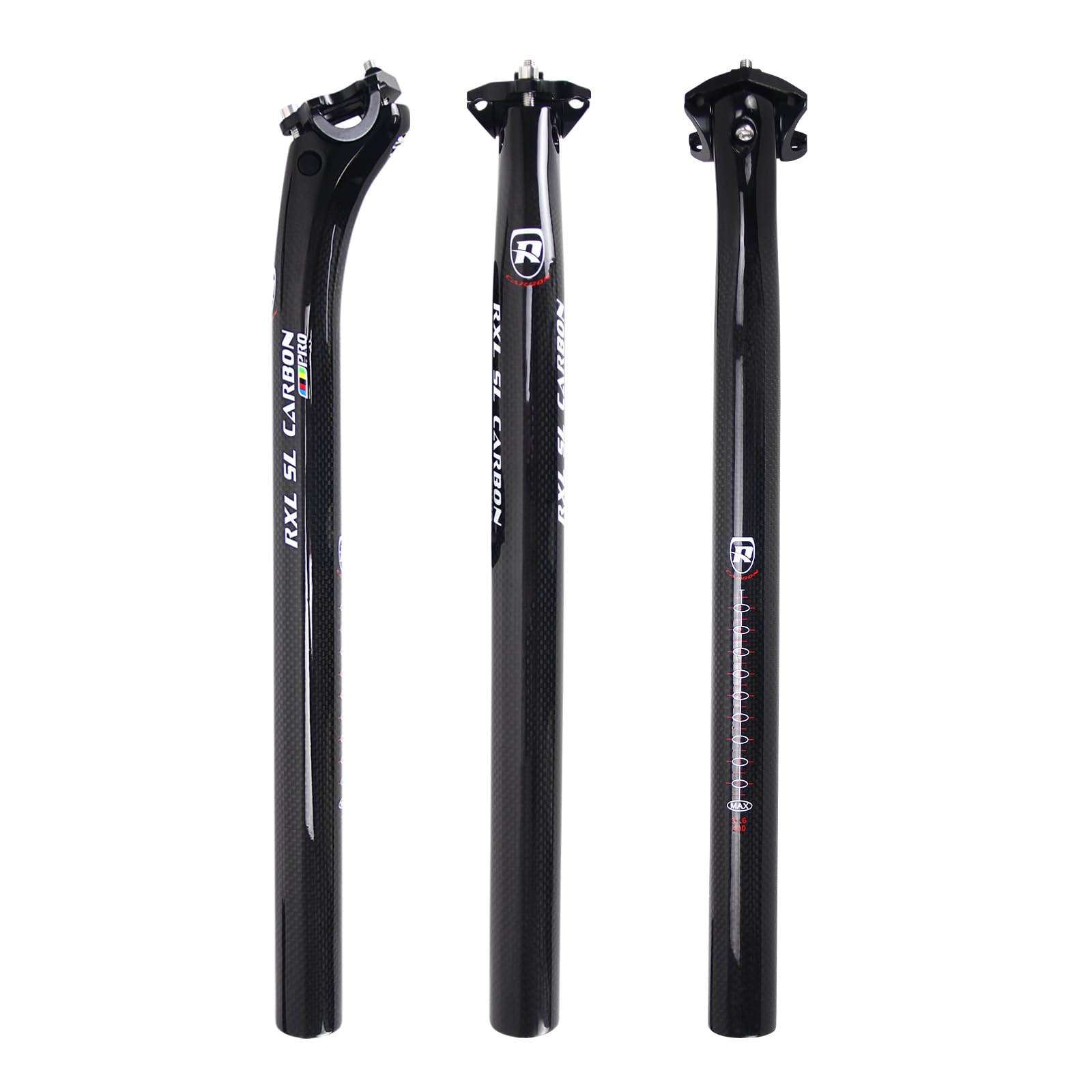 RXL SL 27.2 Carbon Seatpost for Road & MTB Bikes - 3K Glossy 27.2-350mm
