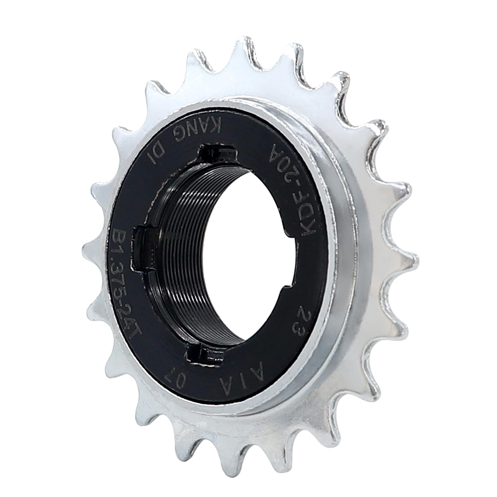 Zukka Single-Speed Bike Freewheel 20 Teeth Bicycle Flywheel Compatible 1/2 X 1/8 One-Speed Cycling Replacement Accessory