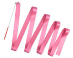 Ds. Distinctive Style Dance Ribbons With Wands 4M Rhythmic Gymnastics Ribbon Dance Streamer For Kids Baton Twirling - Pink