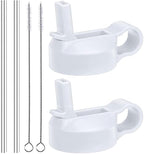 The Mass Wide Mouth Straw Lid Compatibility Most Sports Water Bottle (White)