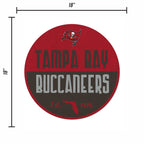 Rico Industries Nfl Football Tampa Bay Buccaneers Classic Shape Cut Pennant - Home And Living Room D  Cor - Soft Felt Ez To Hang