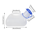 Awoken Unisex Urinal, Portable Toilet Urinal For Men And Women, Pee Bottle With A Sealed Lid And Funnel For Elderly Kids And Pat