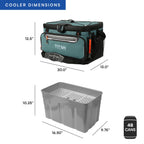 Titan by Arctic Zone 48 Can Zipperless Soft Cooler with HardBody Liner, Jungle Hunt