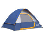 Unp Camping Tent 4 Person, Waterproof Windproof Tent With Rainfly Easy Set Up Portable Dome Tents For Camping (Navy Blue)