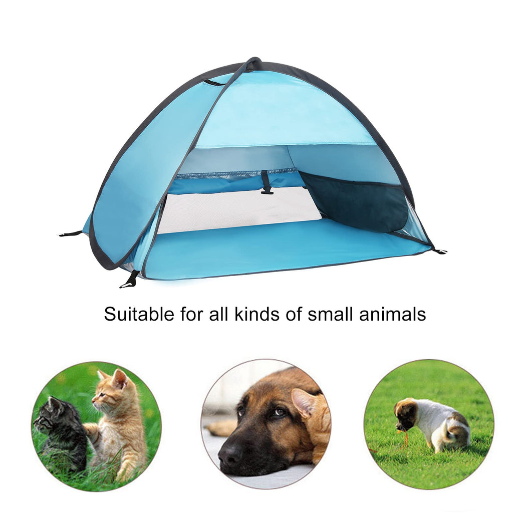 Pop Up Dog Beach Tent,Mini Head Tent,Can Be Fixed Small Dog Beach Sun Shelters Tent ,Shelter For Cat,Waterproof And Breathable M