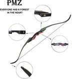 Pmz Recurve Bow And Arrow, Newset Professional Aldults Archery Hunting Bow, 60'' Wooden Takedown Bow, For Youth Beginners To Adv