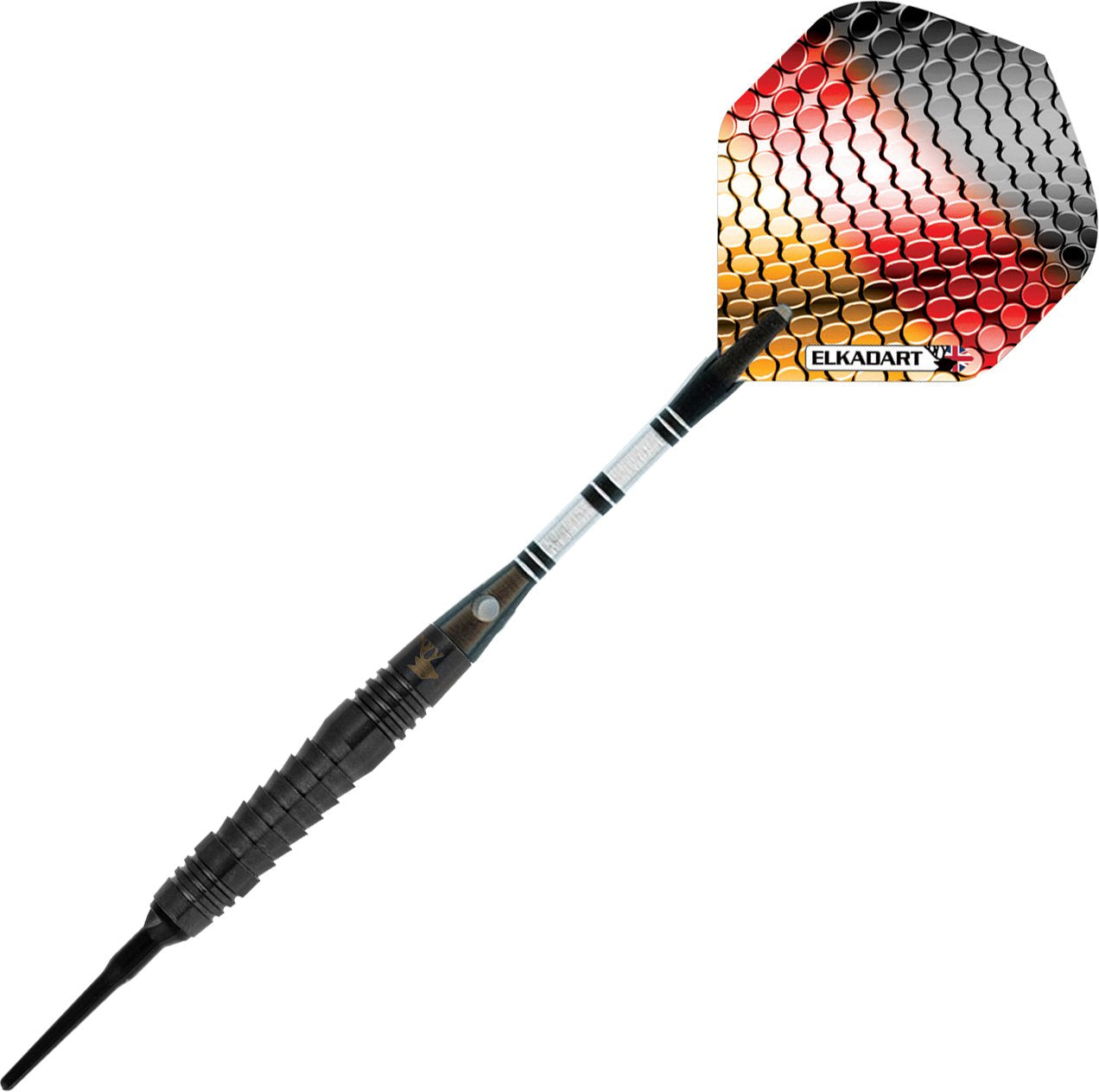 Elkadart Titanium 90% Tungsten Soft Tip Darts With Storage/Travel Case, Black, 16 Grams,One Size