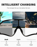Rockbros Photochromic Sunglasses For Men Women Cycling Sunglasses Safety Sport Sunglasses Uv Protection Transitions Sunglasses D