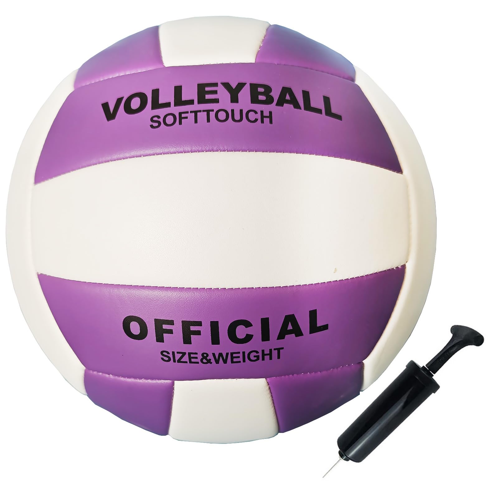 ABAJI Volleyball Official Size Soft Surface Training Practice Indoor Outdoor Gift for Boys Girls Come with Pump Needle