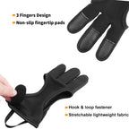 Kratarc Archery Lightweight Finger Tab Gloves & Arm Guard Adjustable Arm Protector For Hunting Target Shooting Accessory Recurve