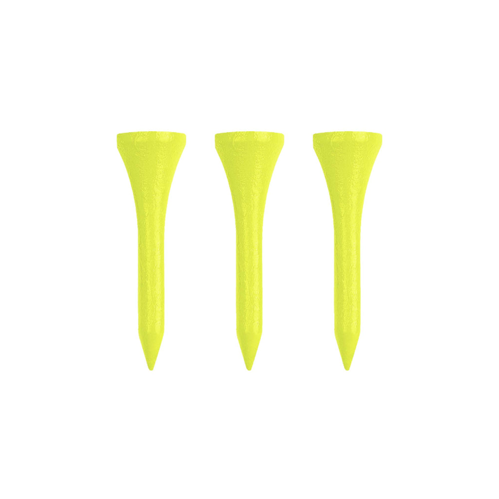 Izzo Golf Wood Golf Tees, 1.75 Inch, Neon Yellow (Pack Of 200)