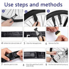 Ybeki Bike Repair Tool Kits - Bicycle Tool Set With Saddle Bag And Bicycle Multi-Tool Chain Tool (Blue Tool Kits 10 In 1 + Bag)