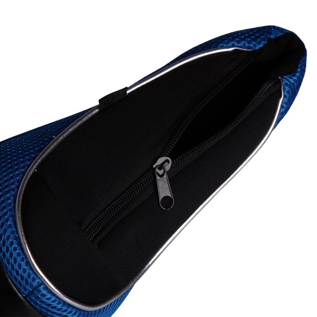 Andux Golf 460Cc Driver Fairway Wood Head Covers With Zipper Closure Set Of 3 (Black/Blue)