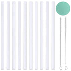 Greant [10-Pack] Replacement Straws Compatible With Hydro Bottle Wide Mouth Flask Straw Lid With 2 Straw Brush, Bpa Free Flask S