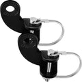 Boao 2 Sets Burley Bike Hitch Bicycle Trailer Hitch Coupler Bike Coupler Attachment Adapter Angled Replacement Connector 12.2mm 
