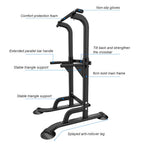 Sogespower Power Tower Dip Station Pull Up Bar For Home Gym Adjustable Height Strength Training Workout Equipment