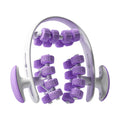 TRENDYNEST 24 Wheel Muscle Roller Equipment Massaging Tool for Travel Yoga Bodytypebuilding Purple