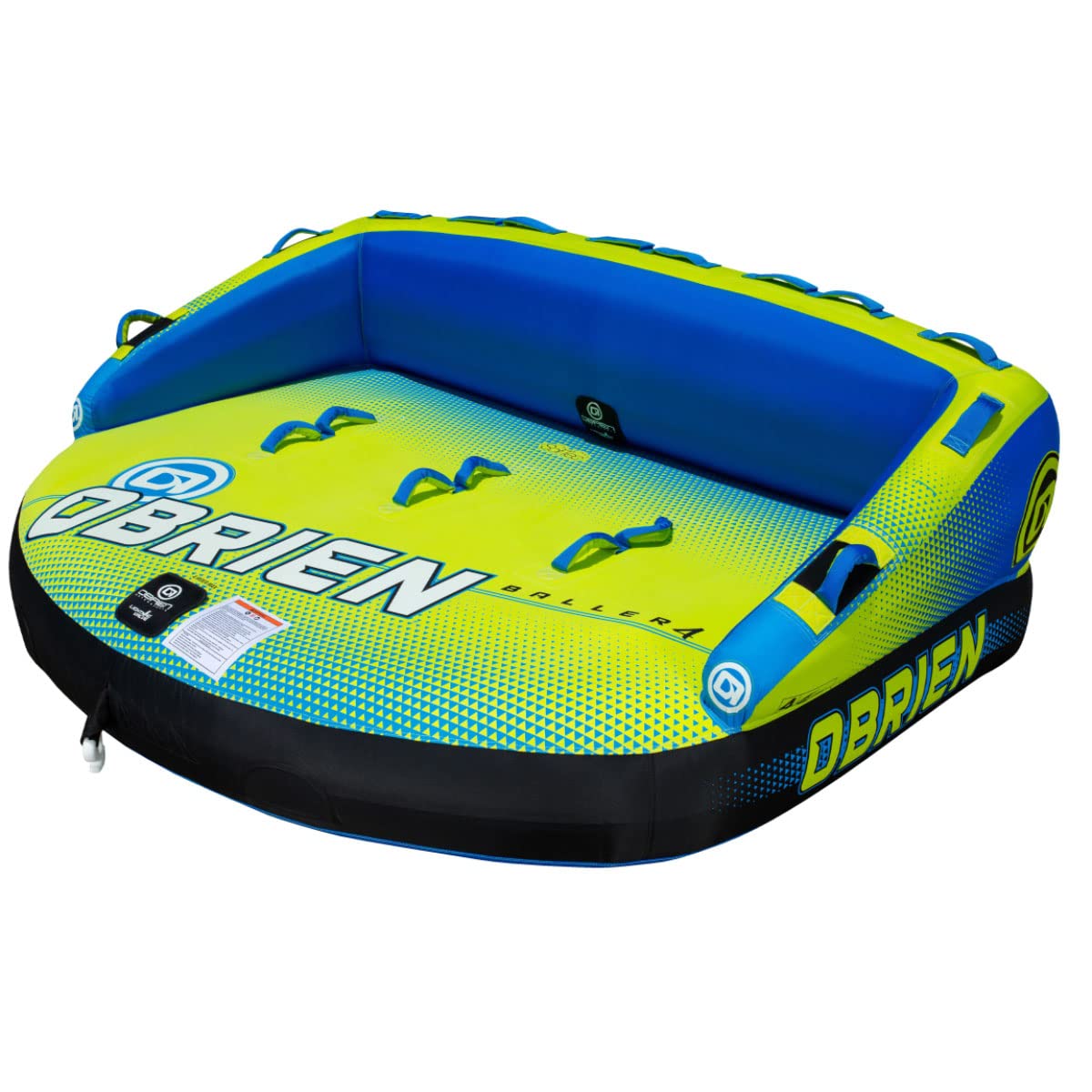 Obrien 2022 Baller Soft Top 4-Person Tube, Green/Black