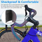 Bumlon Road Bike Handlebar Tape, Bicycle Bar Tape, Pu Leather + Eva, Reflective Cycling Handle Grip Wrap - 2 Rolls