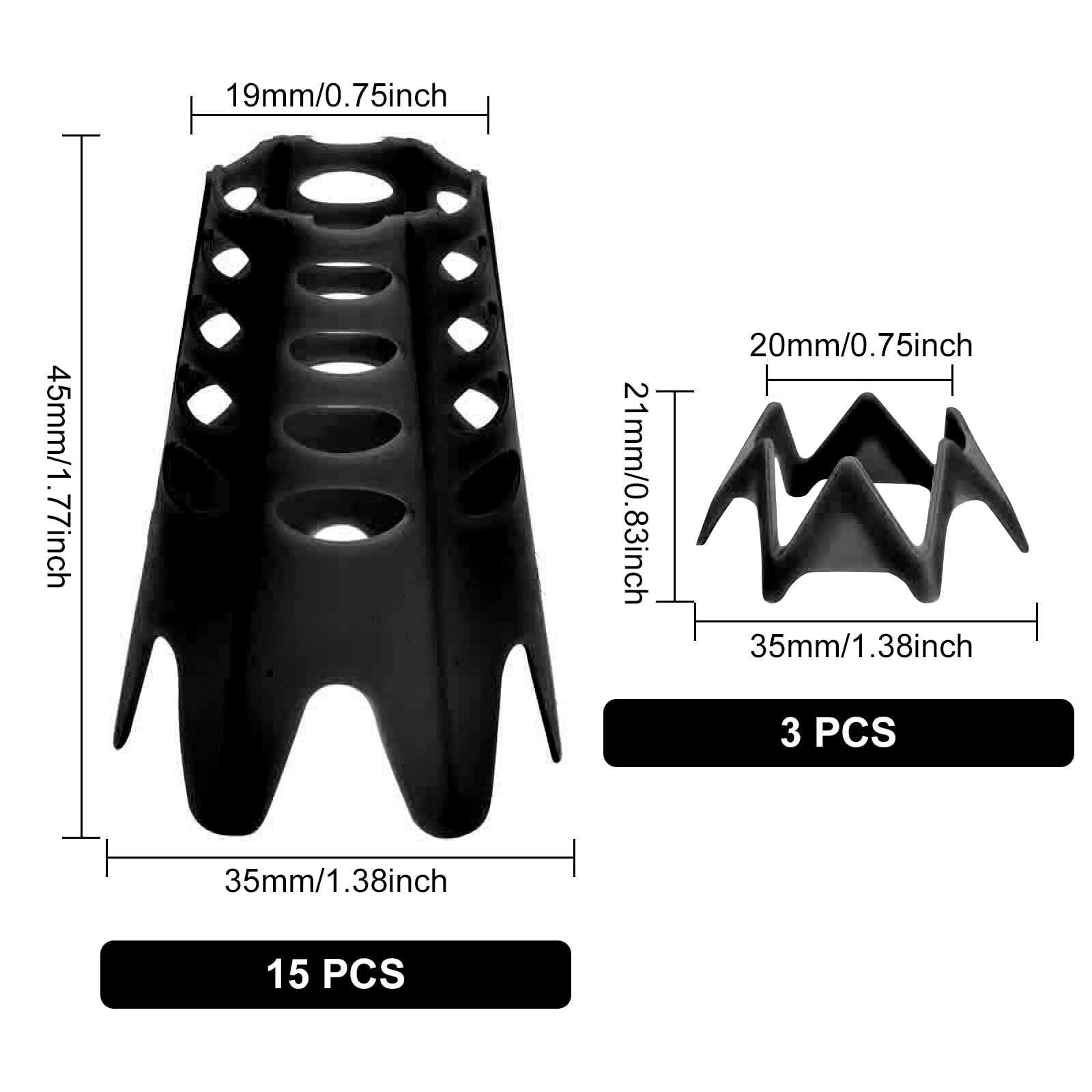 Eromap Golf Simulator Tees, 18 Pcs Indoor Golf Tees Golf Mat Tees Plastic Golf Tees Practice Golf Tees Perfect For Turf And Driv