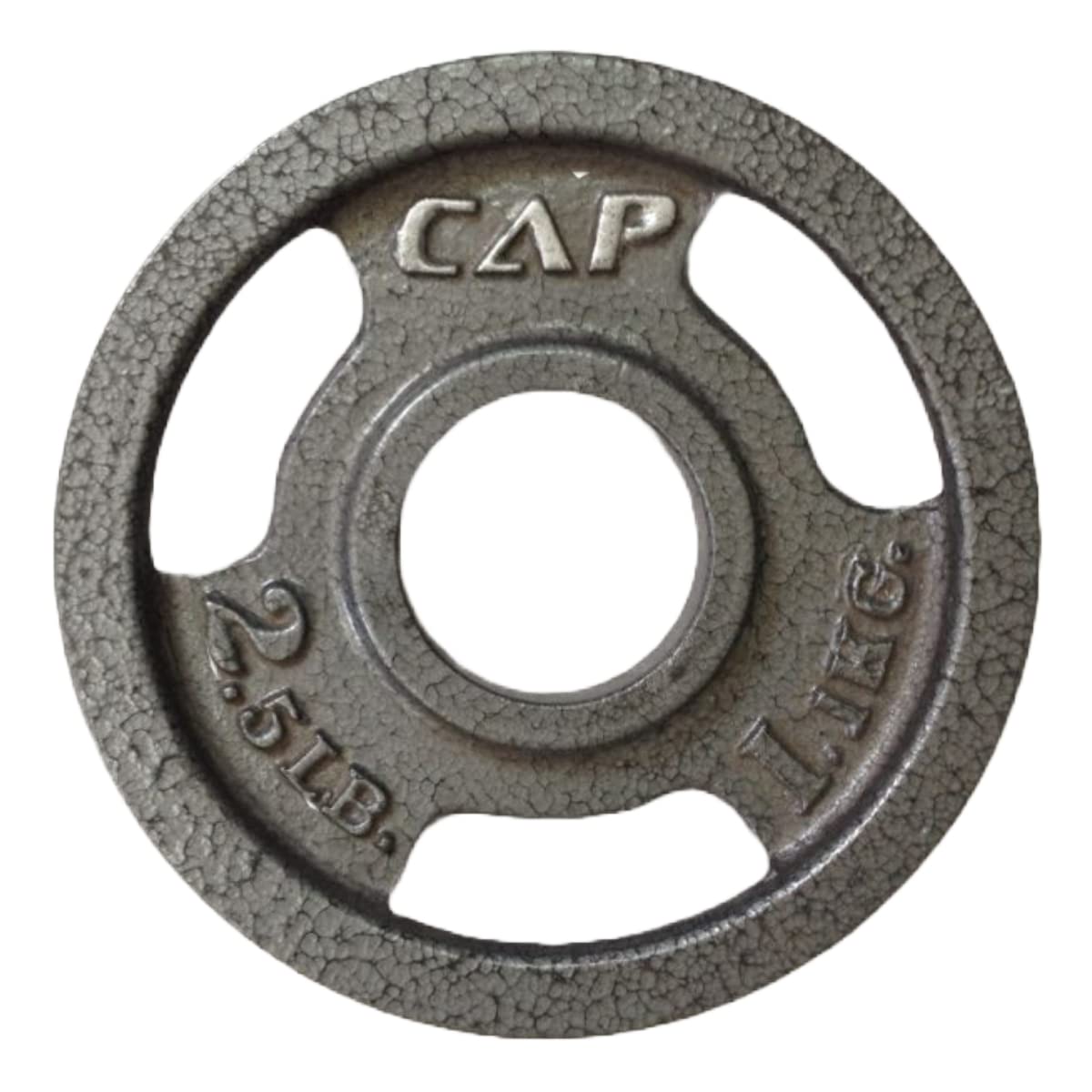 Cap Barbell Machined Olympic Grip Plate, Gray, 2.5 Lbs
