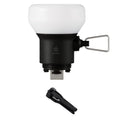 ELECOM NESTOUT Outdoor Camping LED Lantern w/ Mini Tripod, Dimmable USB Powered Soft LED Light, IP44 Water Dust Resistant, 10-35