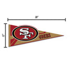 Rico Industries Nfl Football San Francisco 49Ers Soft Felt Pennant - Ez To Hang - Home D  Cor (Game Room, Man Cave, Bed Room)