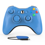 Wireless Controller For Xbox 360, Astarry 24Ghz Game Controller Gamepad Joystick For Xbox  Slim 360 Pc Windows 7, 8, 10(Blue)