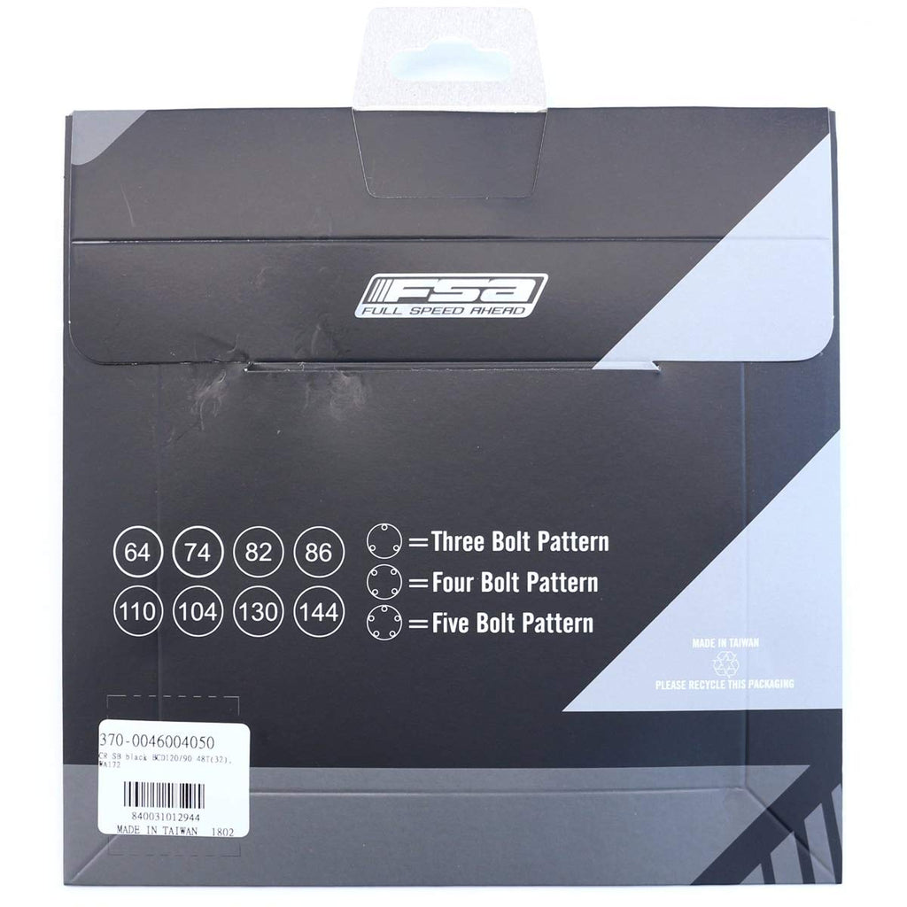 Full Speed Ahead Fsa Pro Road Bicycle Chainring - 120X48T Black N11 Wa172-370-0046004050
