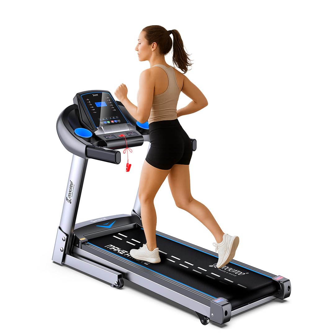 Cockatoo Smartrun A5 5Hp Peak Dc Motorized Treadmill For Home, With 15% Auto Incline, Max Speed 14 Km/Hr, Max User Weight 120Kg