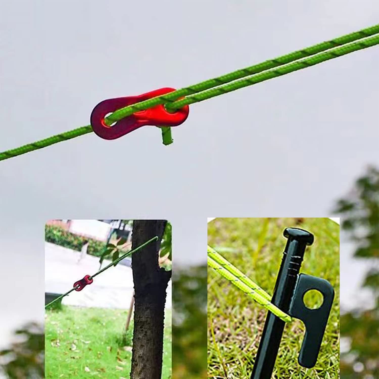 Cyauatt 10 Pcs Heavy Duty Tent Stakes And Camping Hammer Set,10In Metal Tent Stakes For Camp,Ground And Yard,Camping Tent Access