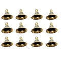 Uapan Brass Pooja Bell With J Hook (12, 2.5 Inch)
