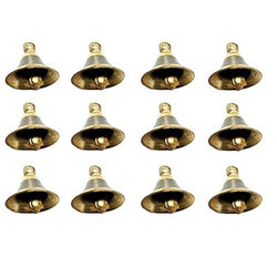 Uapan Brass Pooja Bell With J Hook (12, 2.5 Inch)