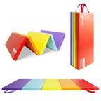 Kangaroo Hoppers Tumbling Mats For Kids, Foldable Gym Mat, Kids Gymnastics Mat With Carrying Handles For Home Activity Play, 3 F