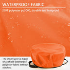 2 Pack Collapsible Bucket With Handle 2 Gallon Portable Camping Wash Basin Folding Water Container For Fishing Beach (Red+Blue)