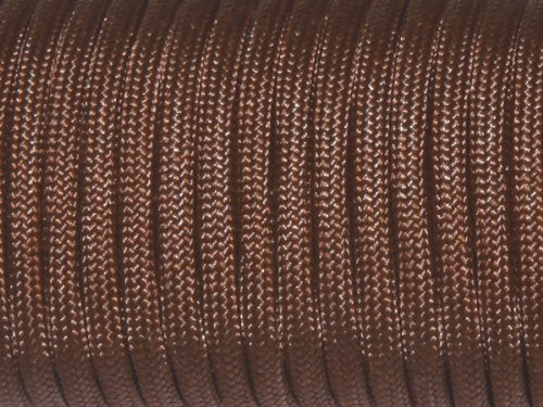 7 Strand Core 550Lb Paracord Parachute Cord Lanyard Mil Spec Type Iii-100Ft (Brown(15#))
