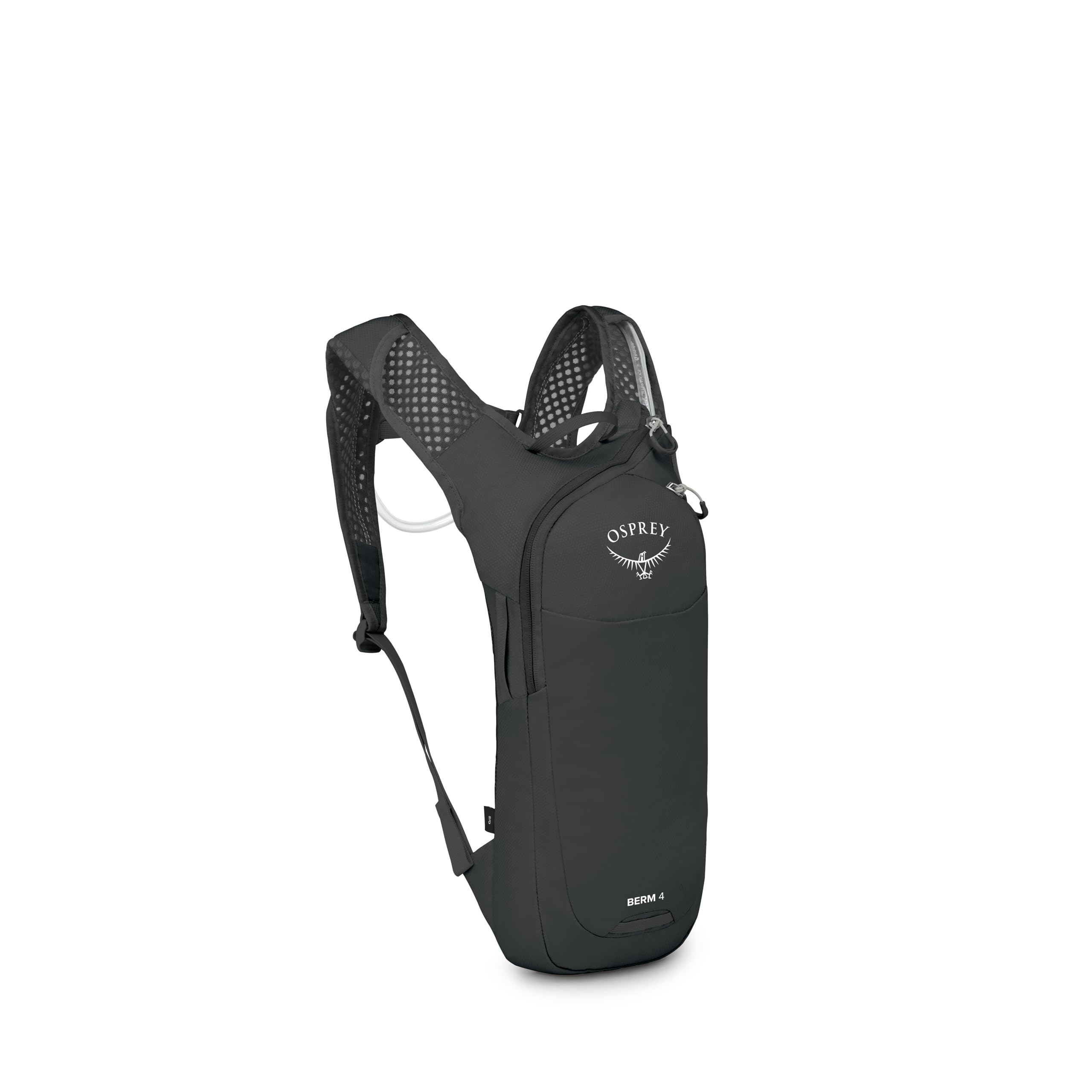 Osprey Berm 4L Biking Backpack with Hydraulics Reservoir - Lightweight Hydration Backpack for Men and Women, Raven Black